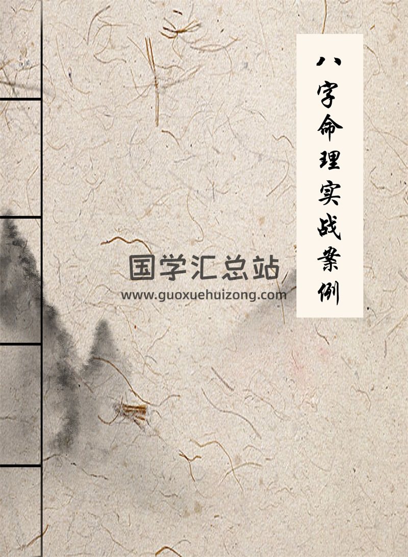 白龙老师八字命理实战案例分析集-封面四柱八字