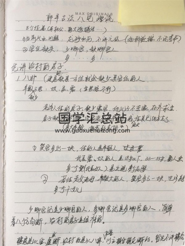 郭平古法八宅笔记 93页PDF-封面风水堪舆
