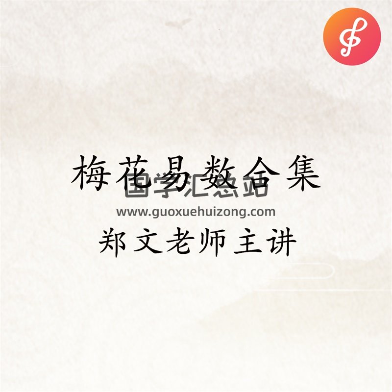 郑文老师讲梅花易数合集（含进阶3部+基础班30集+普及班21集+面授班5集全）-封面梅花易数