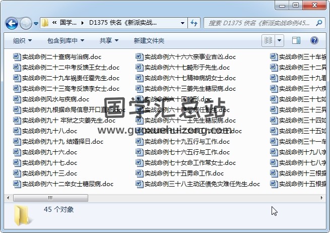 佚名《新派实战命例45份》word版-封面命理