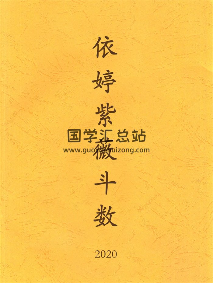 依婷紫微斗数 2020系统班培训资料pdf下载-封面紫微斗数