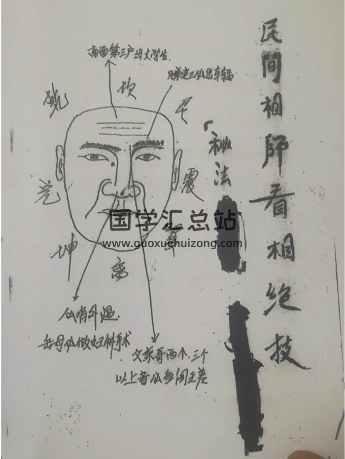 《民间相师相面绝技》手写版149页PDF电子书-封面手相面相