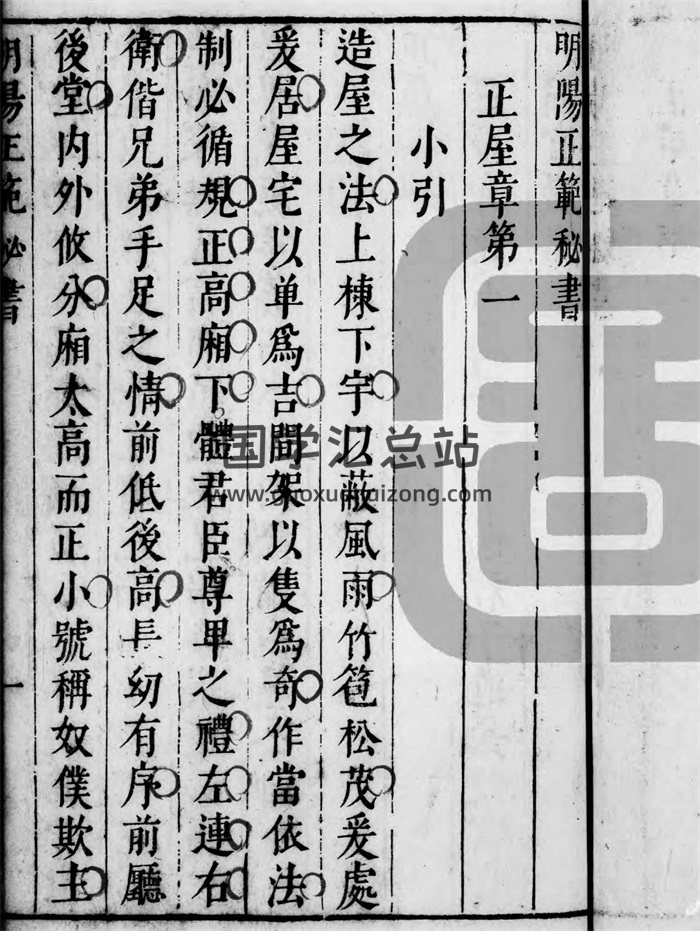 阳宅秘传古籍《明阳正范秘书》47页PDF电子书-封面风水堪舆