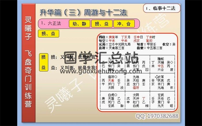 灵曦子飞盘奇门训练营升华篇、运用篇、筑基篇视频28集-封面奇门遁甲