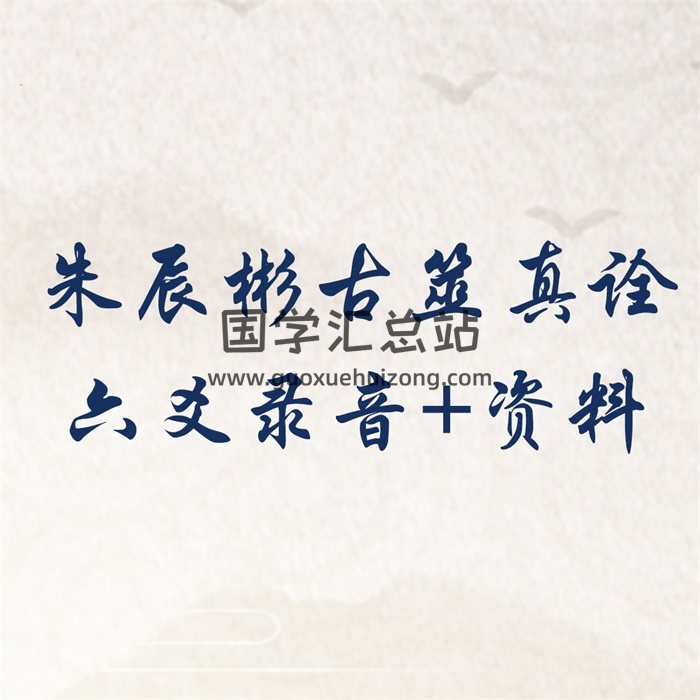 朱辰彬 2012年-2014年古筮真诠六爻内部讲课录音69集+资料2册-封面六爻