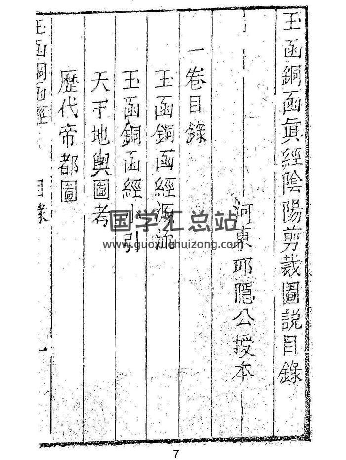 三僚秘传玉函铜函真经 阴阳剪裁图说 7卷-封面风水堪舆