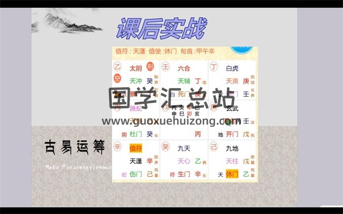 古易奇门运筹第二期初级班+高级班视频100集-封面奇门遁甲