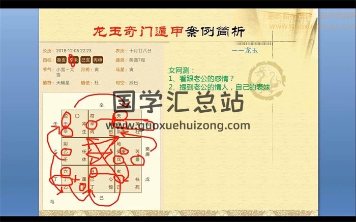 龙玉老师奇门遁甲经典实战解局视频6集-封面奇门遁甲