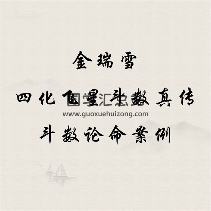 金瑞雪四化飞星斗数真传录音+紫微斗数论命案例等音频打包-封面紫微斗数