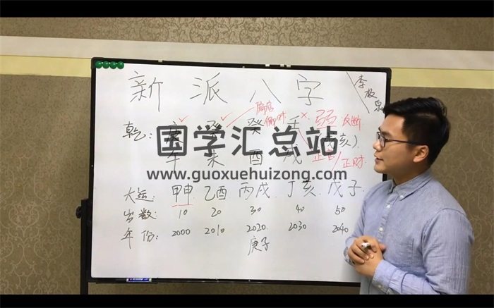 李极泉新派八字基础理论20集+实战案例42集视频-封面命理