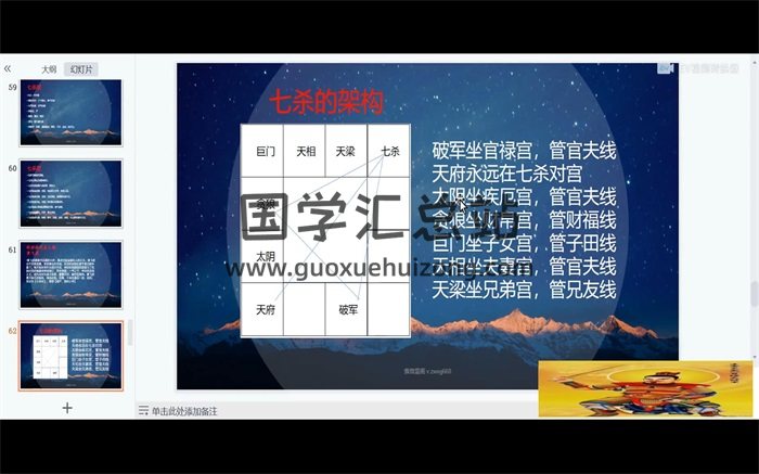 紫微星阁 陈晞2022年紫微斗数七天快速入门视频课程27集-封面紫微斗数