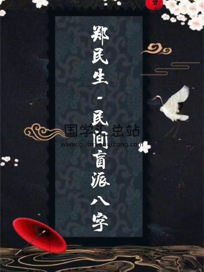 郑民生 民间盲派八字《笔记合集》505页-封面命理