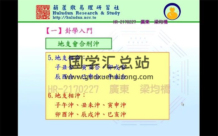 葫芦墩易理 沈朝合《占卜课程》视频10集-封面占卜预测