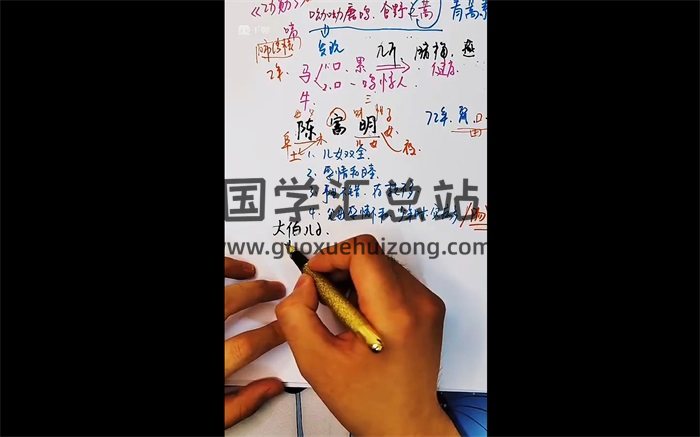 生肖姓名学课程视频52集-封面姓名测字