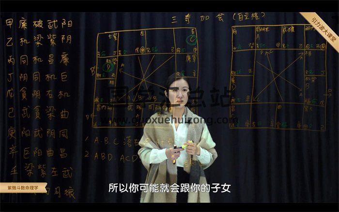 洁曦飞星派紫微斗数命理学初阶+进阶共69集视频-封面紫微斗数