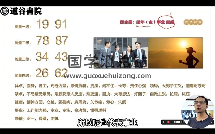 道谷马湛八星数字能量财富高级班视频62集-封面术数其他