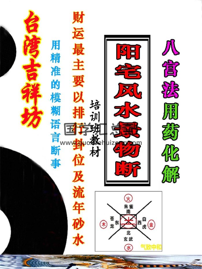 吉祥坊《阳宅风水景物断》八宫法用药化解55页-封面风水堪舆