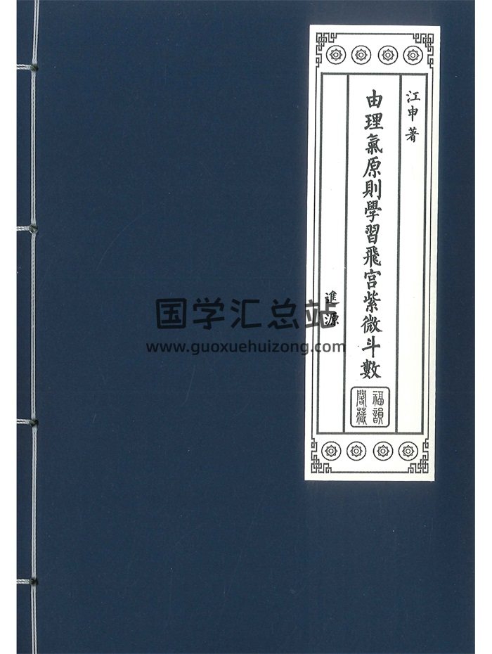《由理气原则学习飞宫紫微斗数》江申著 392页-封面紫微斗数