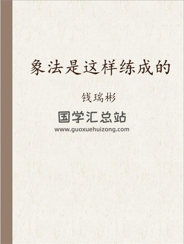 钱瑞彬《象法是这样练成的》聊天记录PDF文档-封面四柱八字