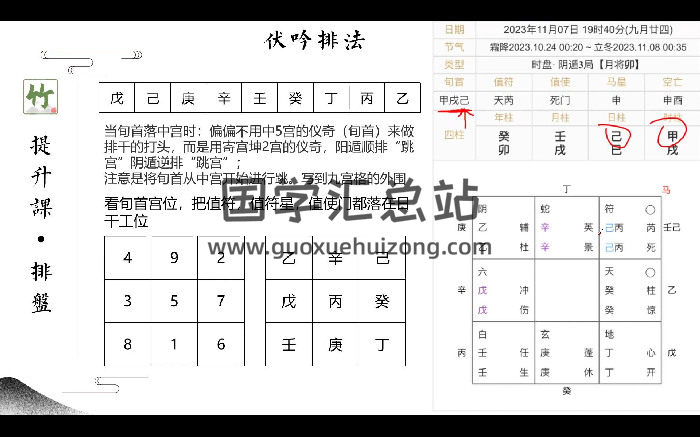 竹山国学《奇门提升班》33集约11小时-封面奇门遁甲