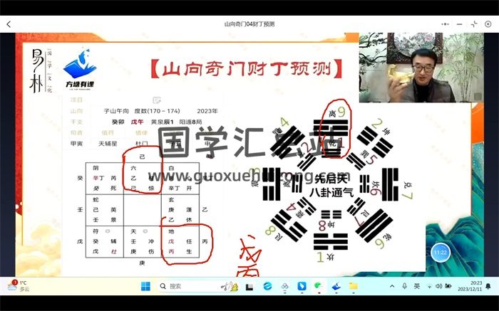 于城道 2024年山向奇门课程 视频15集约10.5小时-封面奇门遁甲