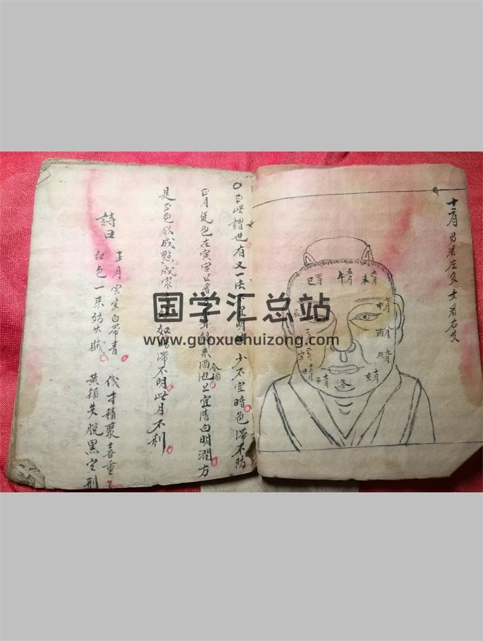 《古本相术秘诀》民间抄本10筒子页-封面手相面相