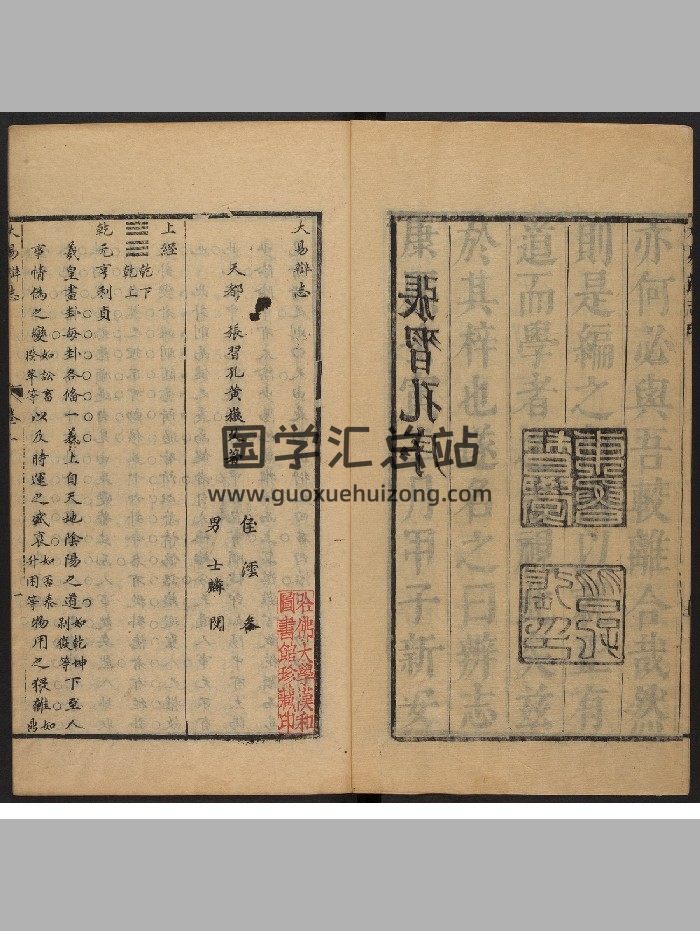 《大易辩志》二十四卷.张习孔（清康熙2年：1662）（608页）-封面易经