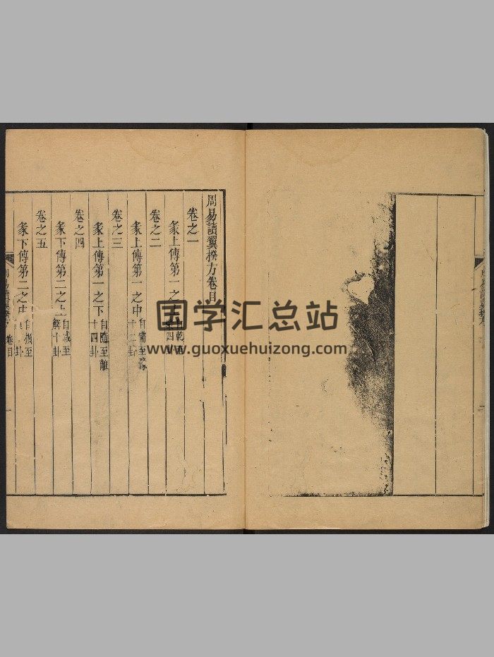 《周易读翼揆方》十卷.孙梦逵.宗古堂（清乾隆23年[戊寅]：1758）（314页）-封面易经