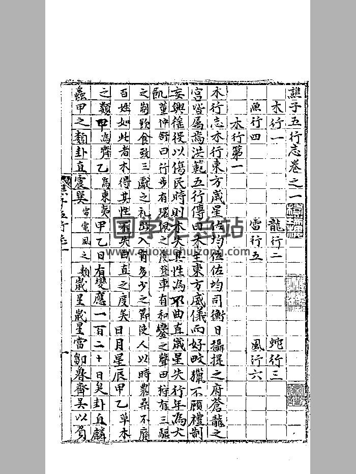 《谯子五行志》黑白-封面易学相关
