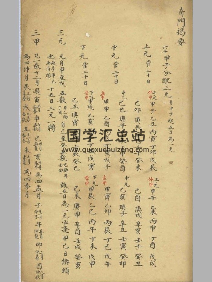 《奇门揭要》原色+黑白-封面奇门遁甲