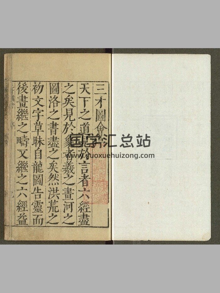 《三才图会》总106卷.明王圻.王思义撰辑.明万历37年原刊本.1609年-封面风水堪舆