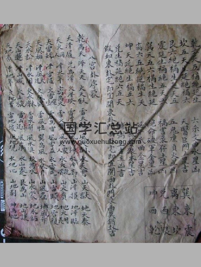《64卦顺逆48局》古抄（42页）-封面风水堪舆
