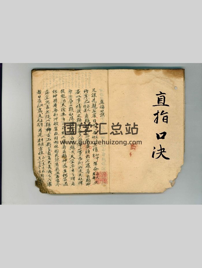 《直指口决》（113页）-封面术数其他