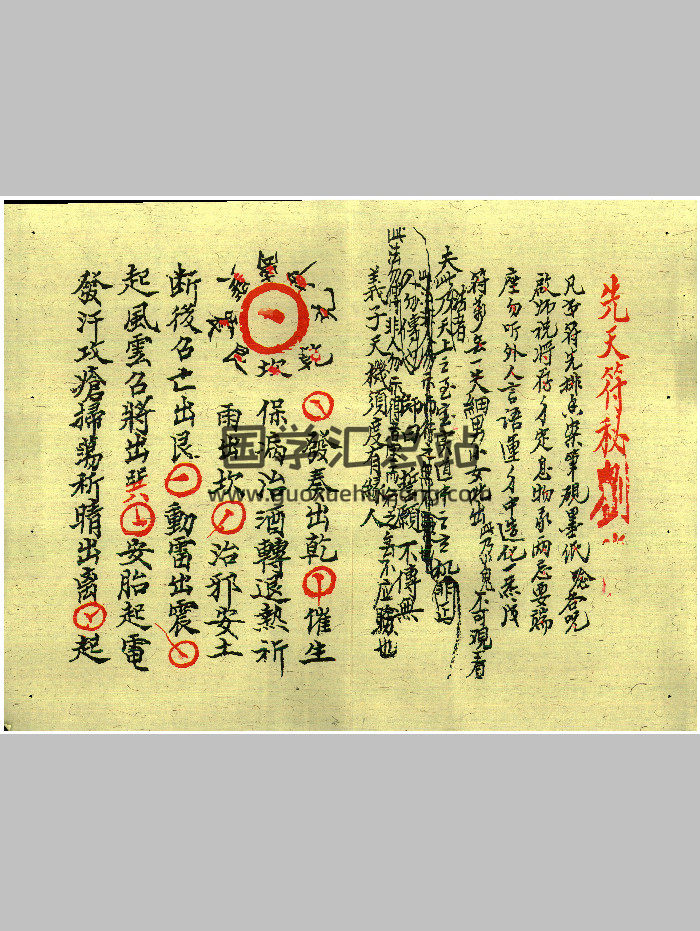 先天秘符 上中下3册-封面道法符咒