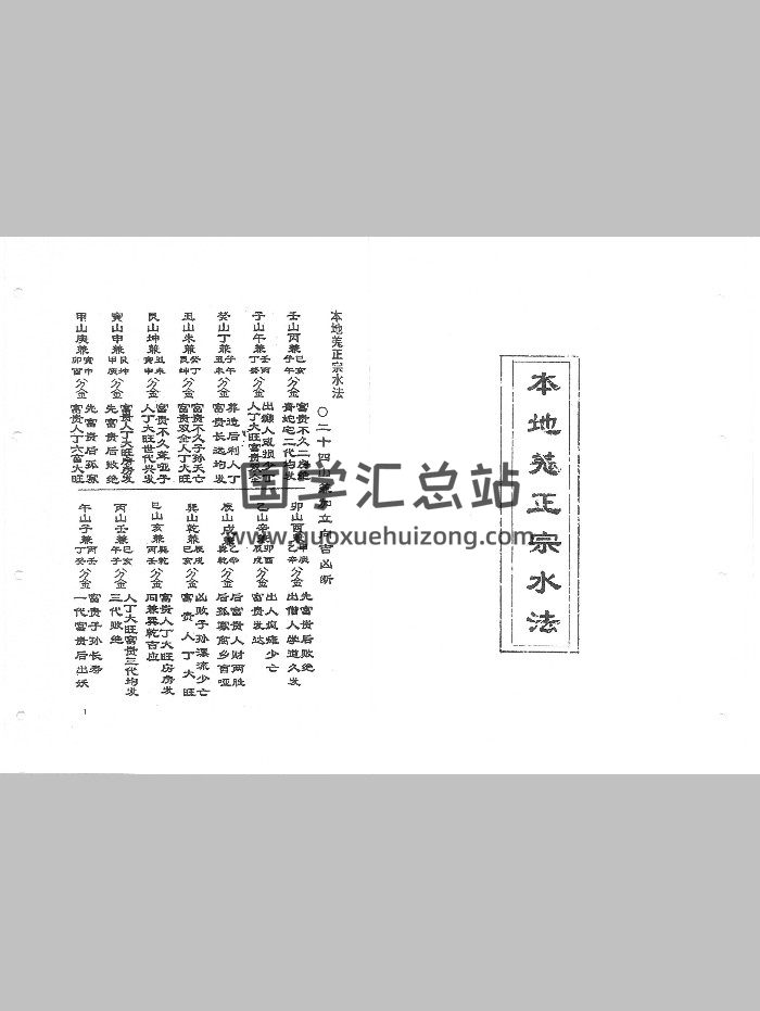 《本地羌正宗水法》（31页双面）-封面道法符咒