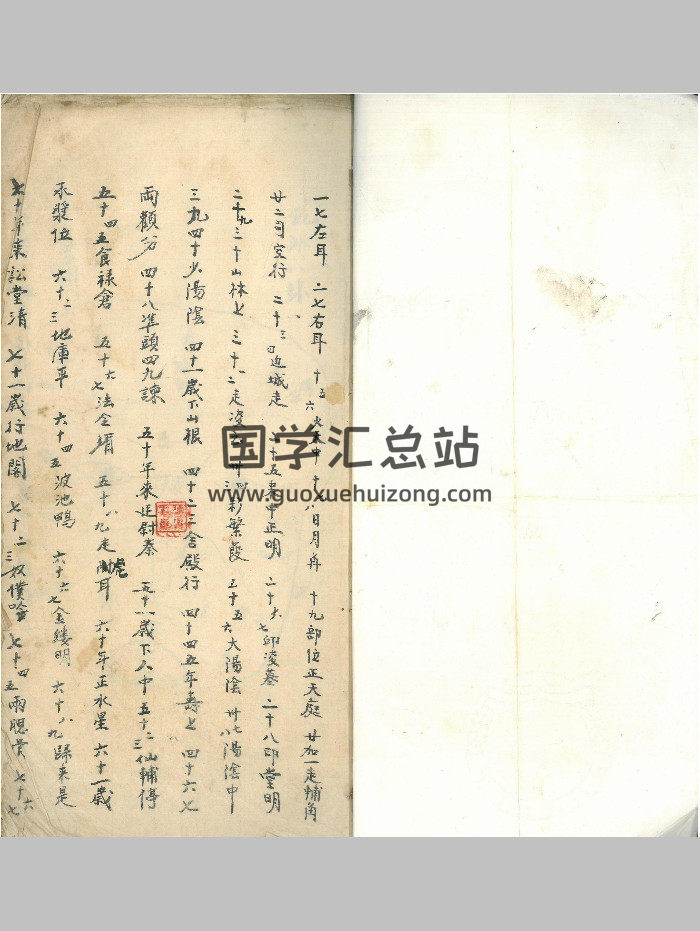 《相书秘籍》（37页双面）-封面手相面相