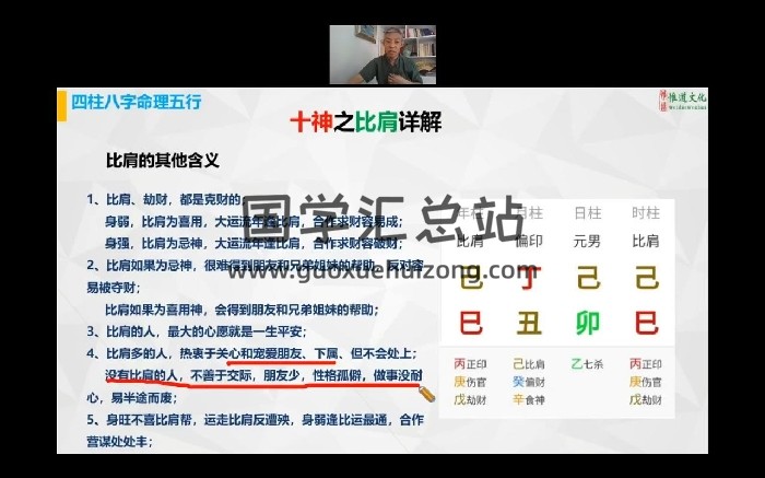 刘全统《能掐会算八字高阶打桩版》21集视频-封面四柱八字
