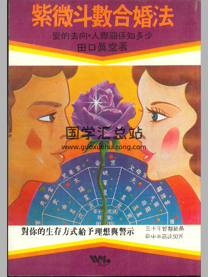 《紫微斗数合婚法》田口真堂著 306页-封面紫微斗数