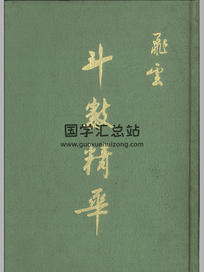 《斗数精华》飞云着 310页-封面紫微斗数