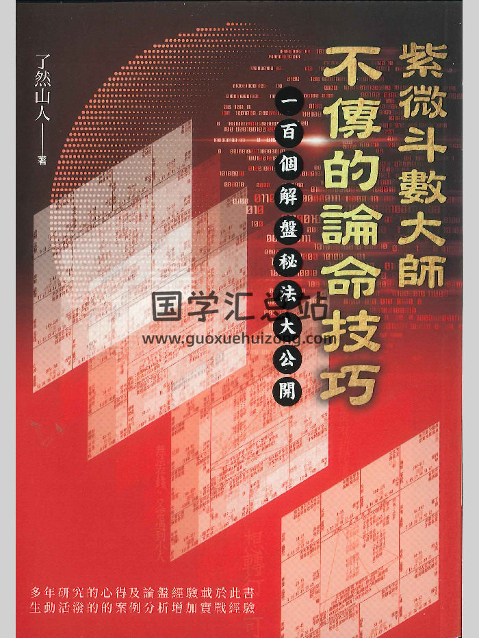 《紫微斗数大师不传的论命技巧》了然山人著 684页-封面紫微斗数