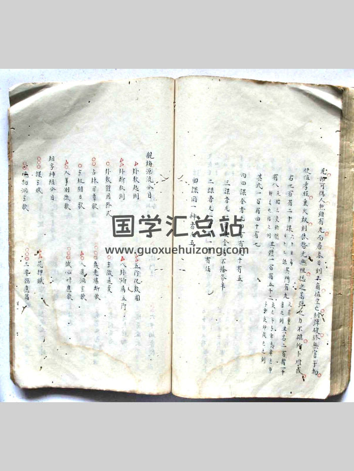 六壬古籍《观梅源流》清抄本18页双面-封面六壬