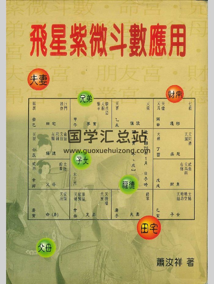 《飞星紫微斗数应用》萧汝祥著 484页-封面紫微斗数