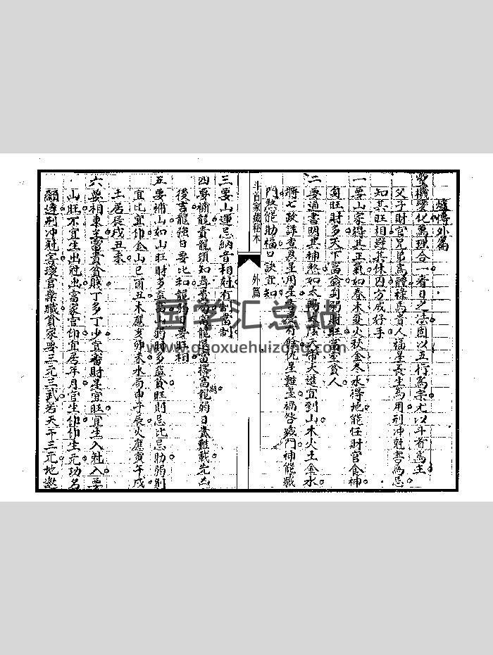 《斗首家藏秘本（外篇）》45页-封面择日天文