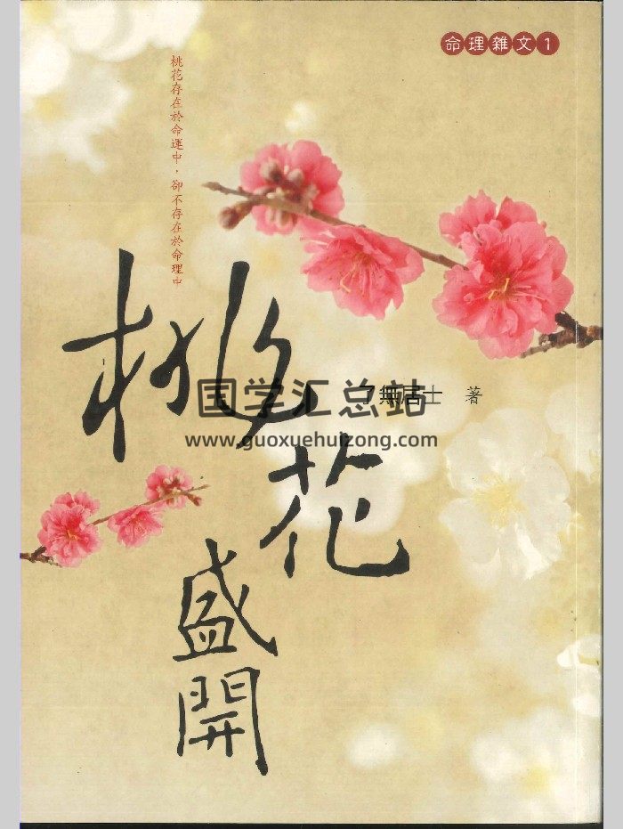 命理学《桃花盛开》了无居士著  370页-封面命理