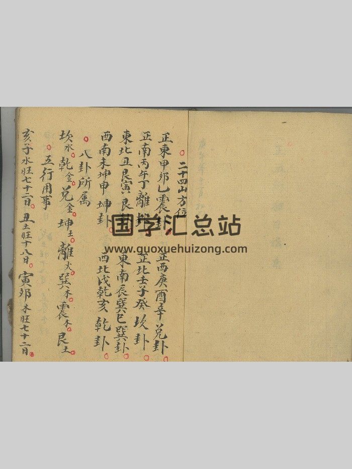 《正体五行择日》 72页双面-封面择日天文