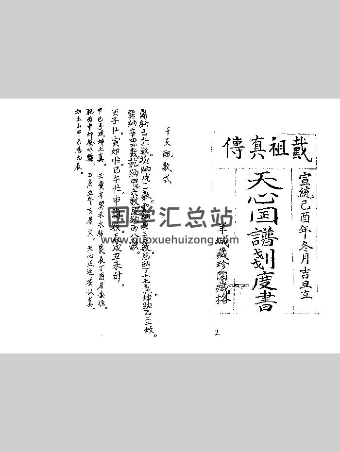 戴洪润《天心图谱划度书》宣统年间羊城藏珍阁藏 56页-封面风水堪舆