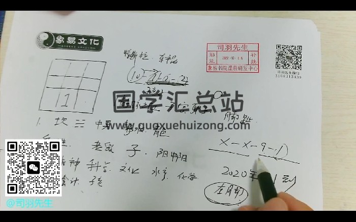 司羽先生 《即时卦课程》视频156集-封面六爻