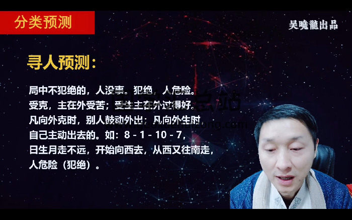 吴晓龙《全息数字预测学（内部密训）》13集视频约6.5小时-封面术数其他