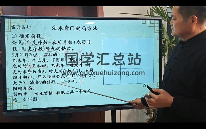 玄学院雷云易知《奇门术法视频+课件》-封面奇门遁甲