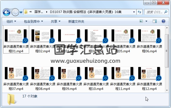 陈庆鹏 安徽相法《麻衣道香火灵通》16集 手相面相 第1张